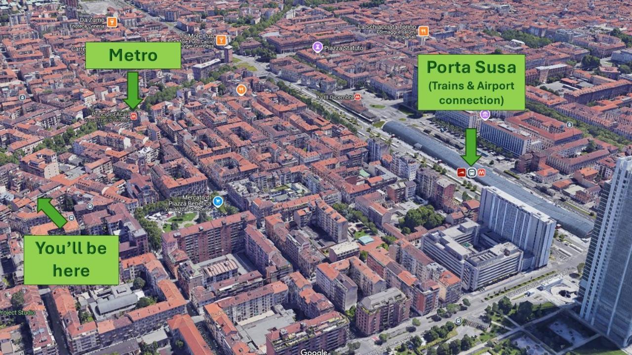 Bell'Appartamento In Cit Turin, Interamente Ristrutturato Ngoại thất bức ảnh